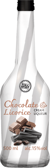 Creme -Likör mit Schokoladen- und Süßholz -Aroma 15% 05l