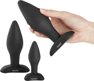 Sinful Bumbum Silikone Butt Plug Sæt