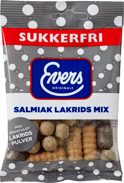 Evers sukkerfri Salmiak Lakrids Mix 70g