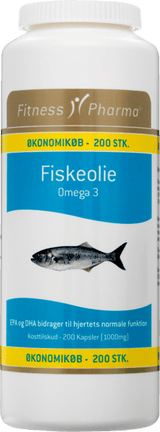 Fitness Fiskeolie 1000 mg 200 STK