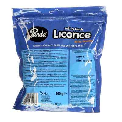 Panda -Likorice Salzy Salmiak Blå 500 g
