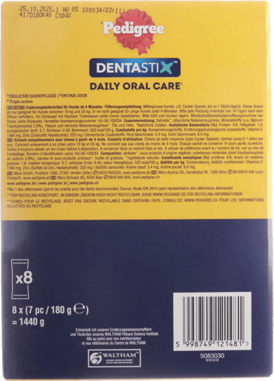 Stamtavle Dentastix til Mellem Hunde 56 STK