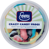 Evers Crazy Candy Frogs 180g bøtte