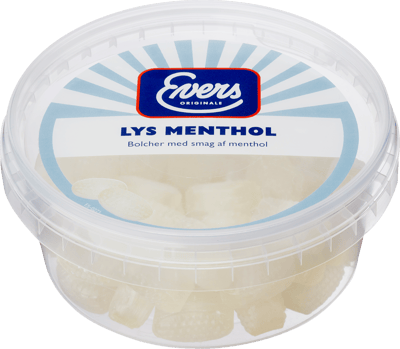 Evers Lys Menthol 180g bøtte