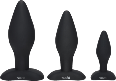 Sinful Bumbum Silikone Butt Plug Sæt