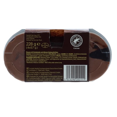 Nestle Gold Mousse Schoko 4x57g
