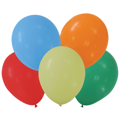 Ballon multifarvet 23 cm 30 STK