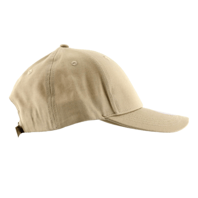 C2143 Baseball Cap w Velcro Band Beige One Size