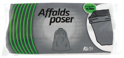 Affaldsposer 15 liter 3x30 stk