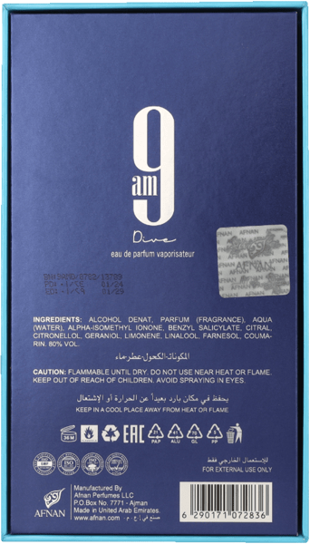 Afnan 9 am Dive EDP 100 ml