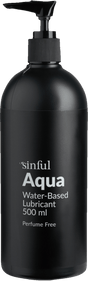 Sinful Aqua Vandbaseret Glidecreme 500 ml
