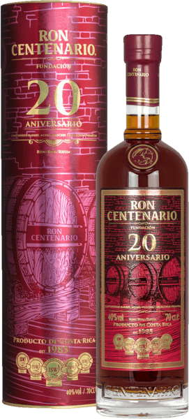 Centenario Rum 20 Fundación 40% 07l