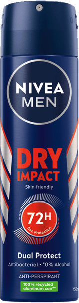 Nivea deo tørr påvirkning spray hann 150 ml