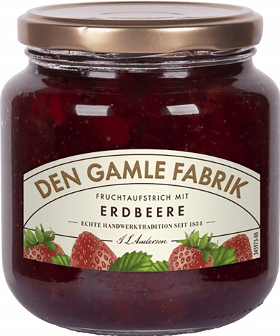 Den den gamle fabrik jordbær 600 g