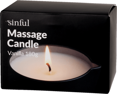 Sinful Vanilje Massagelys 180 g