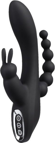 Sinful Triple Fun Opladelig Rabbit Vibrator