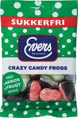 Evers sukkerfri crazy candy frogs 70g