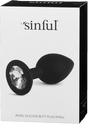 Sinful Jewel Silicone Butt Plug Small