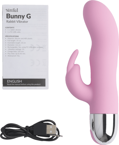 Sinful Playful Pink Bunny G Vibrator de iepure