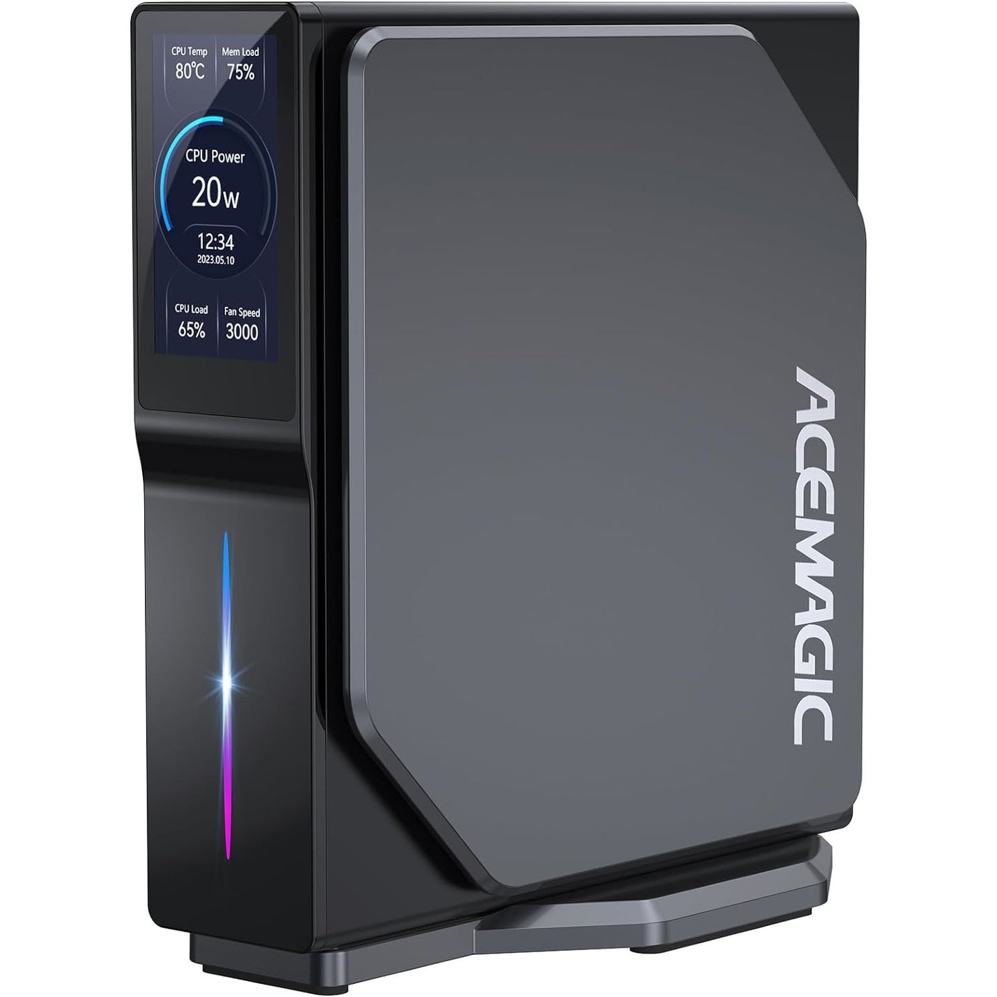 Acemagic Mini PC, Intel Alder Lake N100, 16 GB RAM + 512 GB SSD, 4K UHD, Windows 11, Schwarz