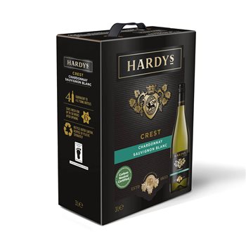 Hardys Crest Chardonnay/Sauvignon Blanc 3 l. SMEKKE