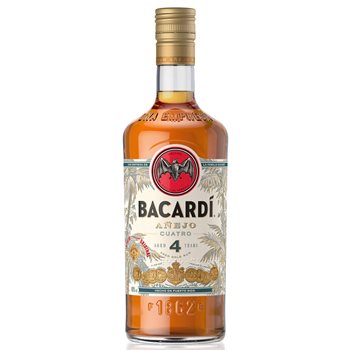 Bacardi Rum Añejo 4 100Cl