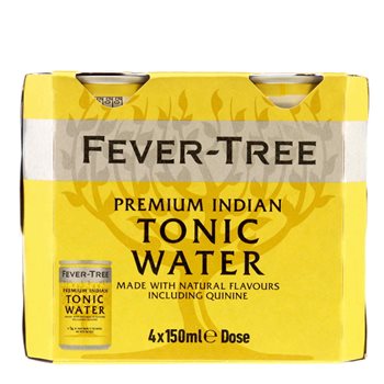 Fever-træ Indisk tonic vand 4x150 ml ds. + indbetaling