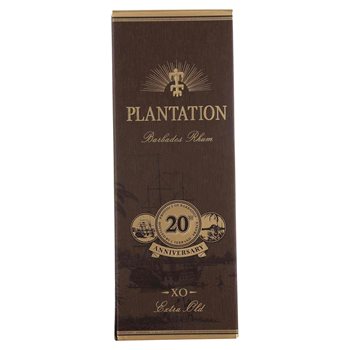 Plantație de rom Barbados Extra Old 20th aniversare 40% 0,7 l.