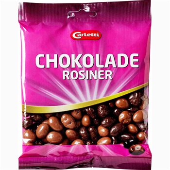 Carletti Chocolate Raisins 190 g.