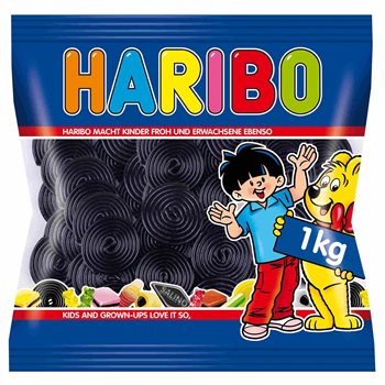 Haribo lakrids snegle 1 kg