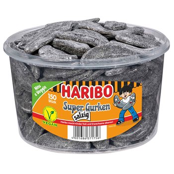 Haribo Super Cucumber Salty 1350 g.