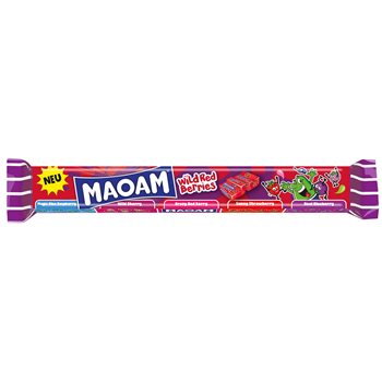 Maoam Bloxx ville røde bær 110 g.