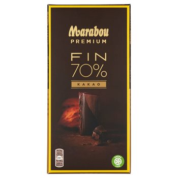 Marabou premium întuneric 70% 100 g