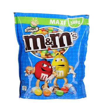 M & M: s krispiga 340 g.