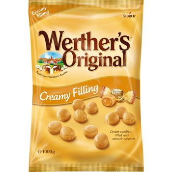 El relleno cremoso original de Storck Werther 1000 g.